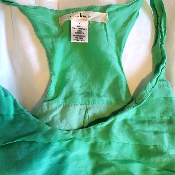 Green Trinity Racer Back Tank Top - Picture 3 of 6